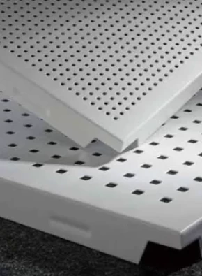 Hệ trần tiêu âm nhôm đục lổ (Tấm kim loại đục lỗ + Tấm tiêu âm SF20A)